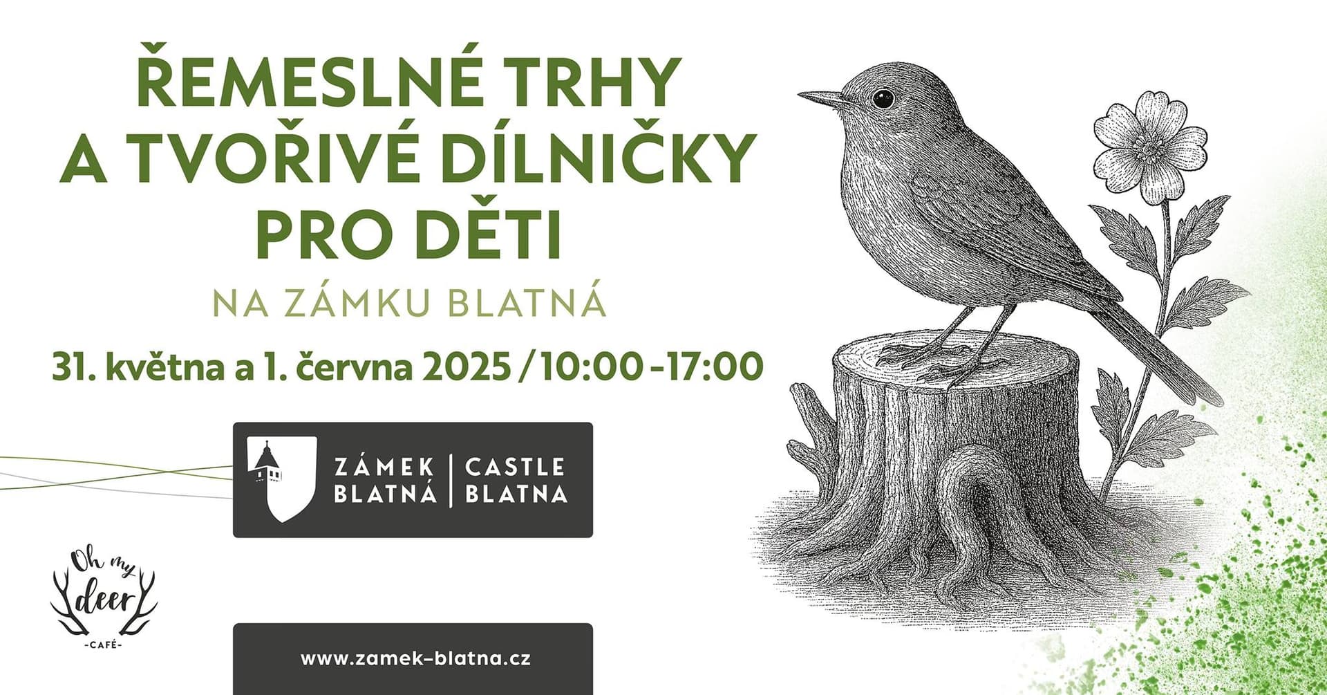 Řemeslné trhy a tvořivé dílničky pro děti na Zámku Blatná