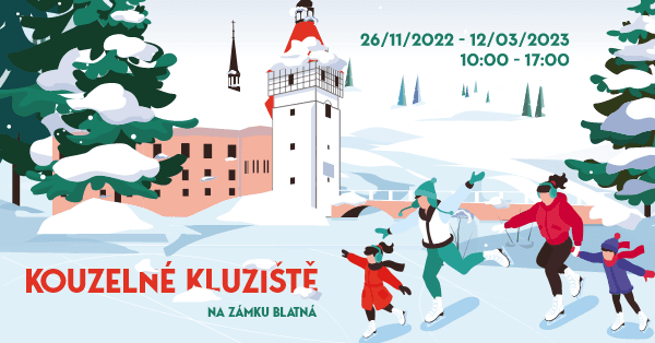 Kouzelné kluziště na zámku Blatná