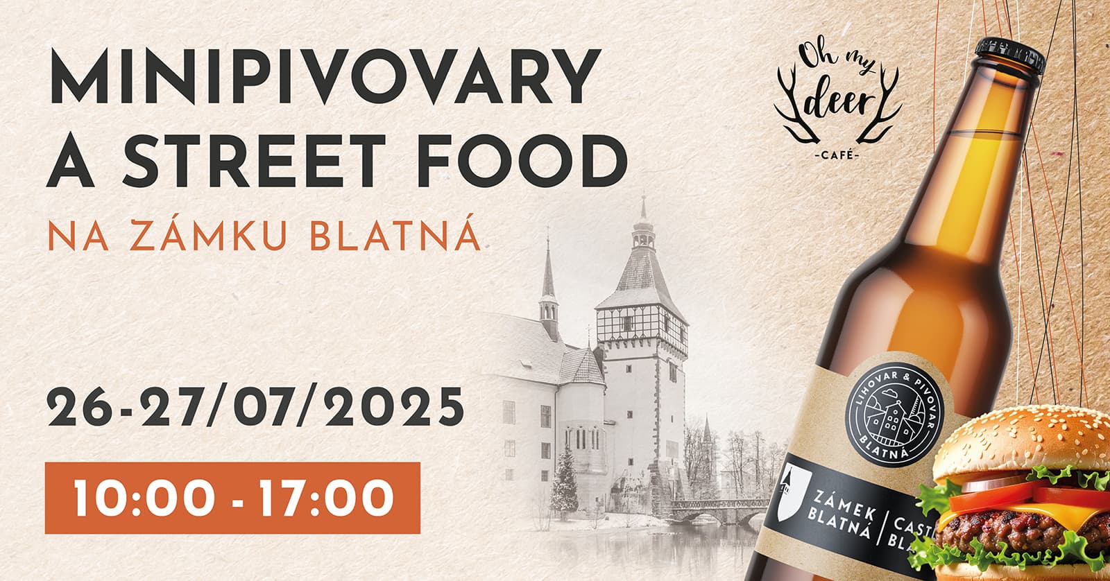 Minipivovary a street food na Zámku Blatná