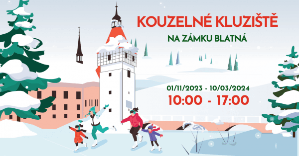 Kouzelné kluziště na zámku Blatná