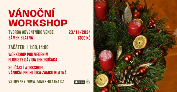 Vánoční workshop - tvorba adventního věnce