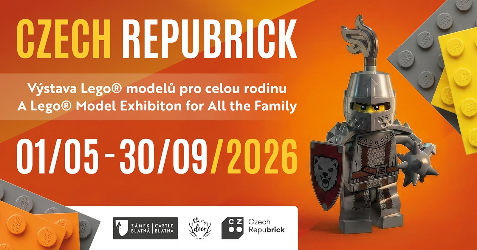 Herní výstava LEGO® modelů pro celou rodinu: Czech Repubrick