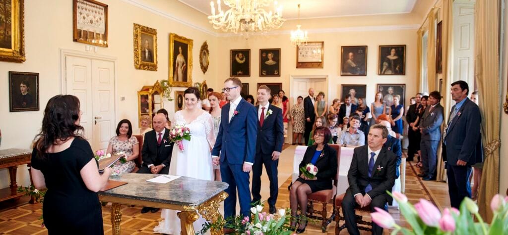 Svatba na zámku Blatná - romantika